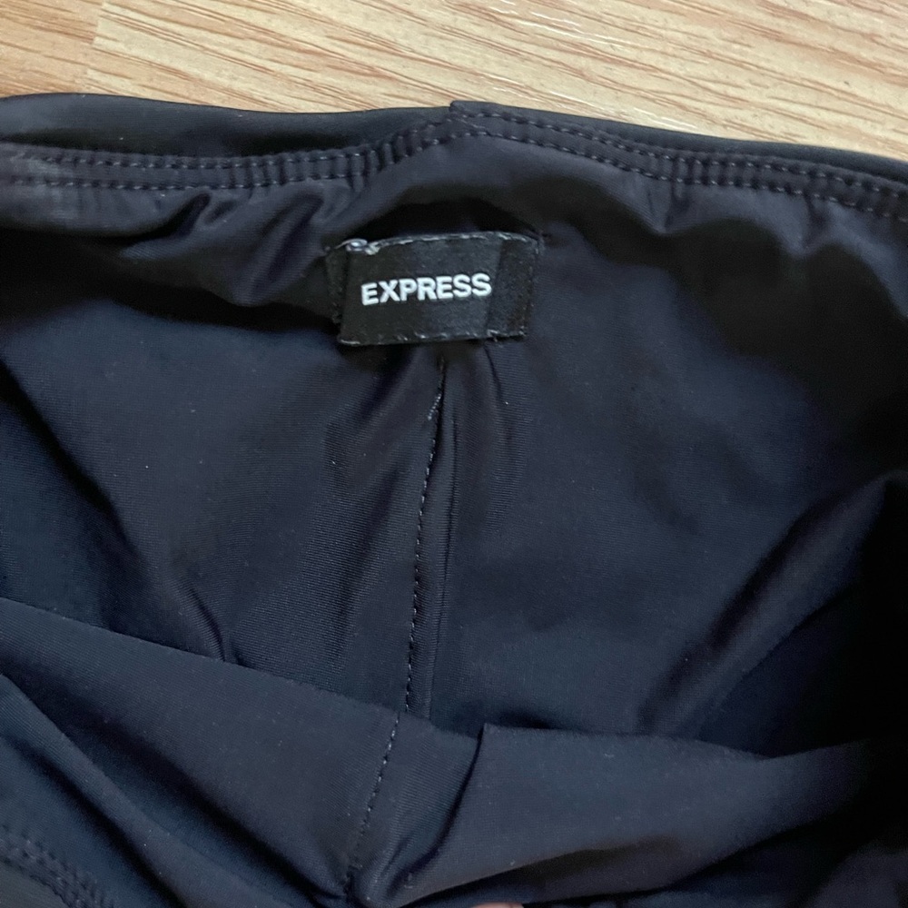 Express Black Boot-Cut Flare Pull-On Pants - Picture 4 of 5